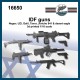 1/16 IDF Guns: Negev, Uzi, Galil, Tavor, Jericho 941, Desert Eagle