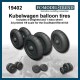 1/9 Kubelwagen Balloon Desert Weighted Tyres