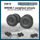 1/35 BRDM-1 Weighted Wheels for Trumpeter kits