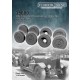 1/35 Rolls Royce Mk1 1920 Weighted Desert Wheels for Meng Model