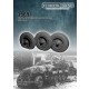 1/35 SdKfz 251 Weighted & Flat Wheels for ICM kits