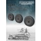 1/35 SdKfz 250 Weighted & Flat wheels for Dragon kits