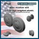 1/35 M2A1 Howitzer M2 Carriage Weighted Wheels for AFV Club kits