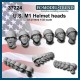 1/35 WWII US M1 Helmet Heads