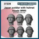 1/35 WWII Japanese Soldier Heads with Helmet