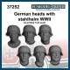 1/35 WWII German Heads with Helmet