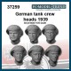 1/35 WWII German Tank Crew Heads 1939