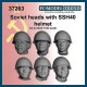 1/35 Soviet Solider Heads with SSH40 Helmets