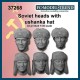 1/35 WWII Soviet Soldier Heads with Ushanka Hats