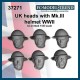 1/35 British Heads with Mk.III Helmet