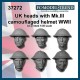 1/35 British Heads with Camouflaged Mk.III Helmet