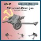 1/48 Soviet 53K 45mm Gun (3D Printed) Resin Kit