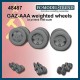 1/48 Gaz AAA Weighted Wheels for UM kit