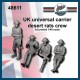 1/48 British Universal Carrier Desert Rats Crews (4 Figures)