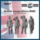 1/56 WWII British Troops Africa (4 figures)