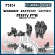 1/72 German Fallen/Wounded Soldiers