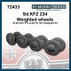 1/72 Sdkfz 234 Weighted Wheels for Hasegawa kits