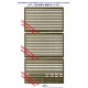1/350 WWII USN Vessel's Guard Rail II (3 Photo-Etched Sheets)