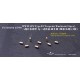 1/700 WWII IJN Type 93 Torpedo Warheads (8pcs, Brass+PE)