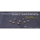 1/700 WWII IJN Type 93 Torpedo Warheads (8pcs, Brass+PE)