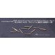 1/700 WWII IJN 3rd Year Type 12.7cm/50 Brass Barrels (12pcs)