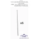 1/700 WWII IJN Rear Upper Mast w/Position Light for Heavy/Light Cruisers (5pcs)