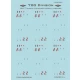 1/48 LAU-7 Missile Launcher Stencil Data Markings Decal