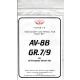 1/32 AV-8B Canopy/Wheel Mask for Trumpeter kits