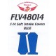 1/48 F-14 Intake Covers - Blue