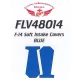 1/48 F-14 Intake Covers - Blue