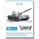 Metal Tracks for 1/35 Soviet T-72 (220 links)