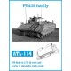 Metal Tracks for 1/35 FV 432 APC Family (180 links)