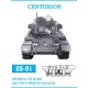 1/25 British Tank Centurion Metal Tracks (240 links)