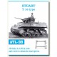 Metal Tracks for 1/35 Stuart T16 Type (136 links)