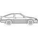 1/24 Toyoya Hachiroku AE86 Trueno with Carbon Hood Decal