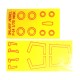 1/72 Grumman F-14 Tomcat Canopy & Wheel Flexible Mask for Hasegawa kits