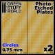 Photo-etched Plates - 0.75mm Medium Circles (60x120mm, thickness 0.2mm, 2pcs)