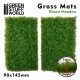Grass Mat Cutouts - Green Meadow (Height: 10-14mm, 2 mats, each produce 200 small tufts)