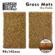 Grass Mat Cutouts - Dry Fields (Height: 10mm, 2 mats, each produce 200 small tufts)
