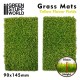 Grass Mat Cutouts - Yellow Flower Field (Height: 10mm, 2 mats, each produce 200 small tufts)
