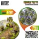 Shrub Tufts - Self-adhesive Dark Violet Blossom (Fiber 6mm high, Plastic sheet 7x14cm)