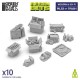 1/48 Modern / Sci-fi - Piles of Trash for Dioramas, Scale Models, Board Games (10pcs)