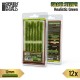 Model Grass Tuft Strips #Realistic Green (Fiber 12mm high, Length 6cm, Sheet 7x14cm)
