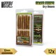 Model Grass Tuft Strips #Dry Brown (Fiber 12mm high, Length 6cm, Sheet 7x14cm)