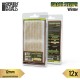 Model Grass Tuft Strips #Winter (Fiber 12mm high, Length 6cm, Sheet 7x14cm)