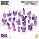 1/48 Large Transparent PURPLE Resin Crystals (20pcs, height: 15-20 mm)
