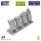 1/48 Modern/Sci-fi - Round Park Trash Cans (4pcs)