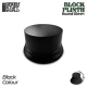 5.5 cm Round Block Lacquered Black MDF Wood Round Display Plinth