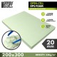 20mm Polystyrene Open-Cell XPS Foam (200 x 300mm, density: 33 kg/m&amp;sup3;)