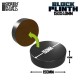 Black MDF Wood Round Tank Block Plinth (Measurements: 15cm, Height: 4cm)